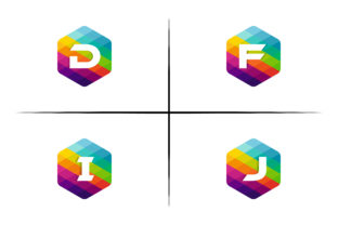 Download Dfij Hexagon Mosaic Logo - Premium Bundle